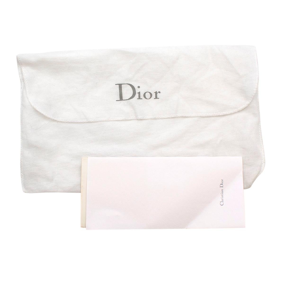 Dior Black Patent Leather Monogram Wallet on Chain For Sale 3