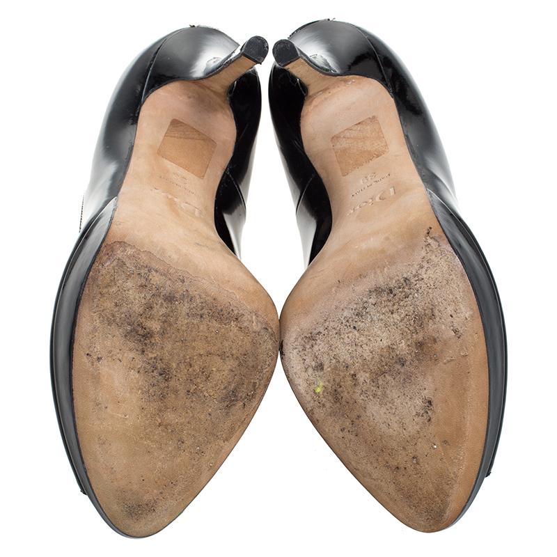 black peep toe platform heels