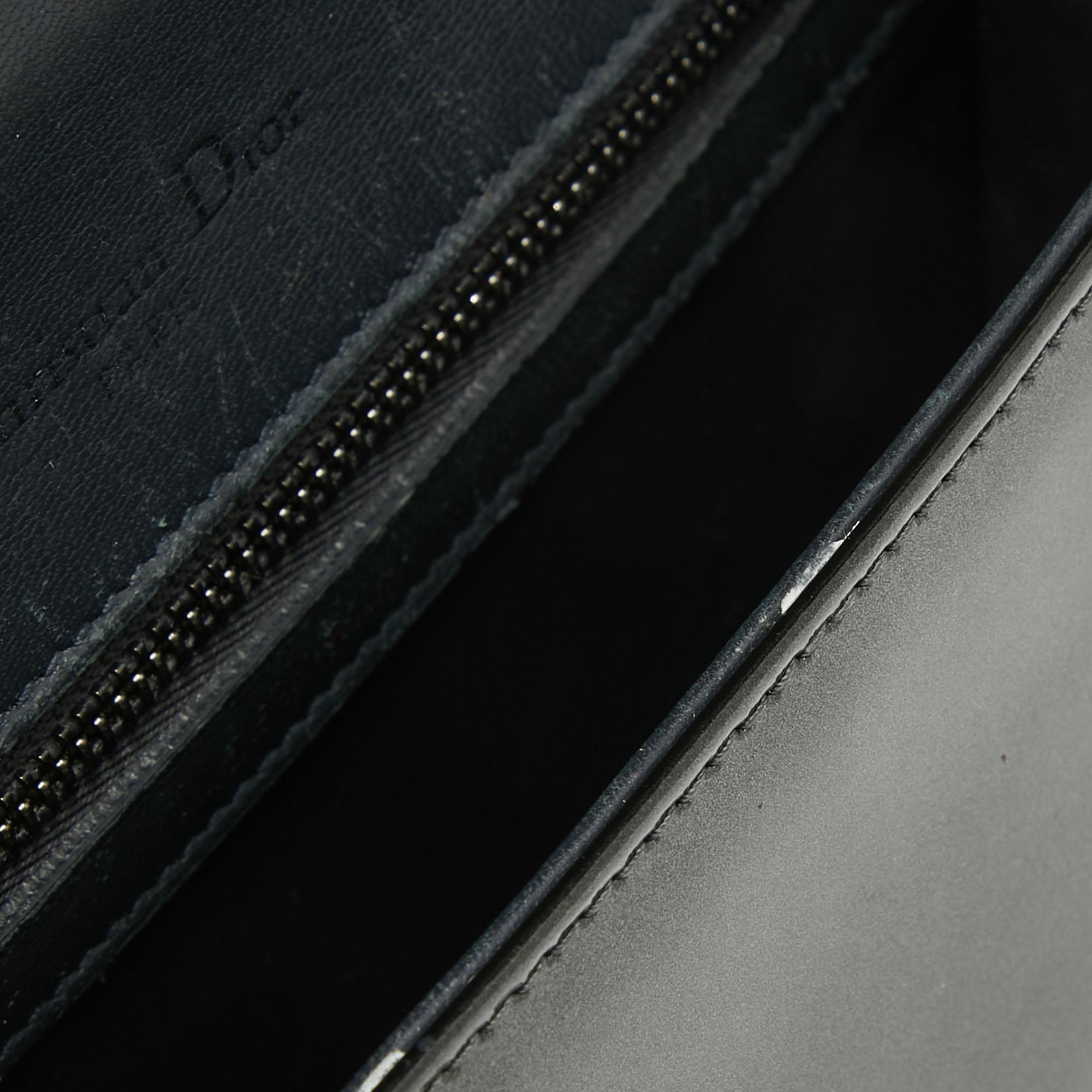Dior Black Patent Leather Small Diorama Shoulder Bag 3