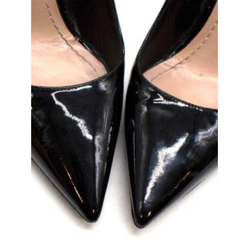 Dior Black Patent Leather Stiletto Heels For Sale 2