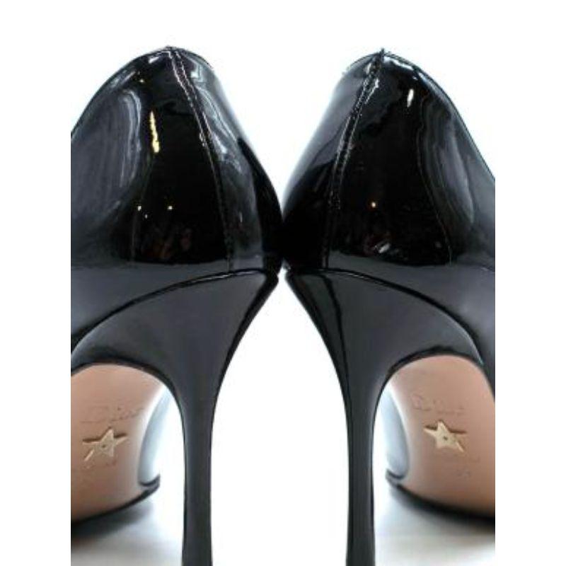 Dior Black Patent Leather Stiletto Heels For Sale 3