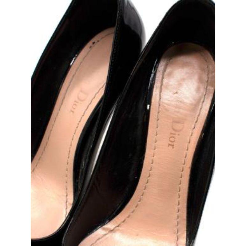 Dior Black Patent Leather Stiletto Heels For Sale 4