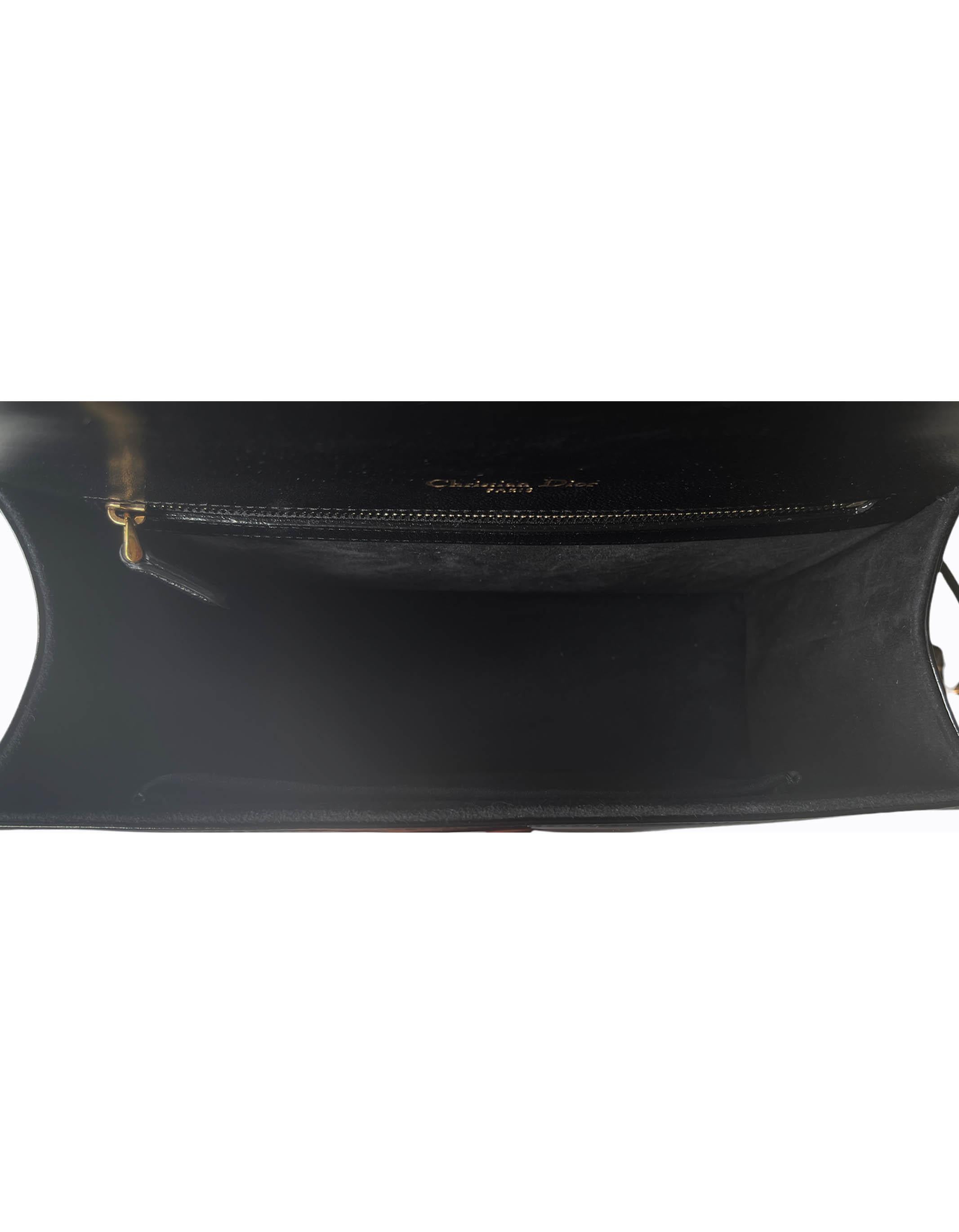 Dior Black Patent Leather Studded Medium Diorama Flap Bag rt. $3, 600 1