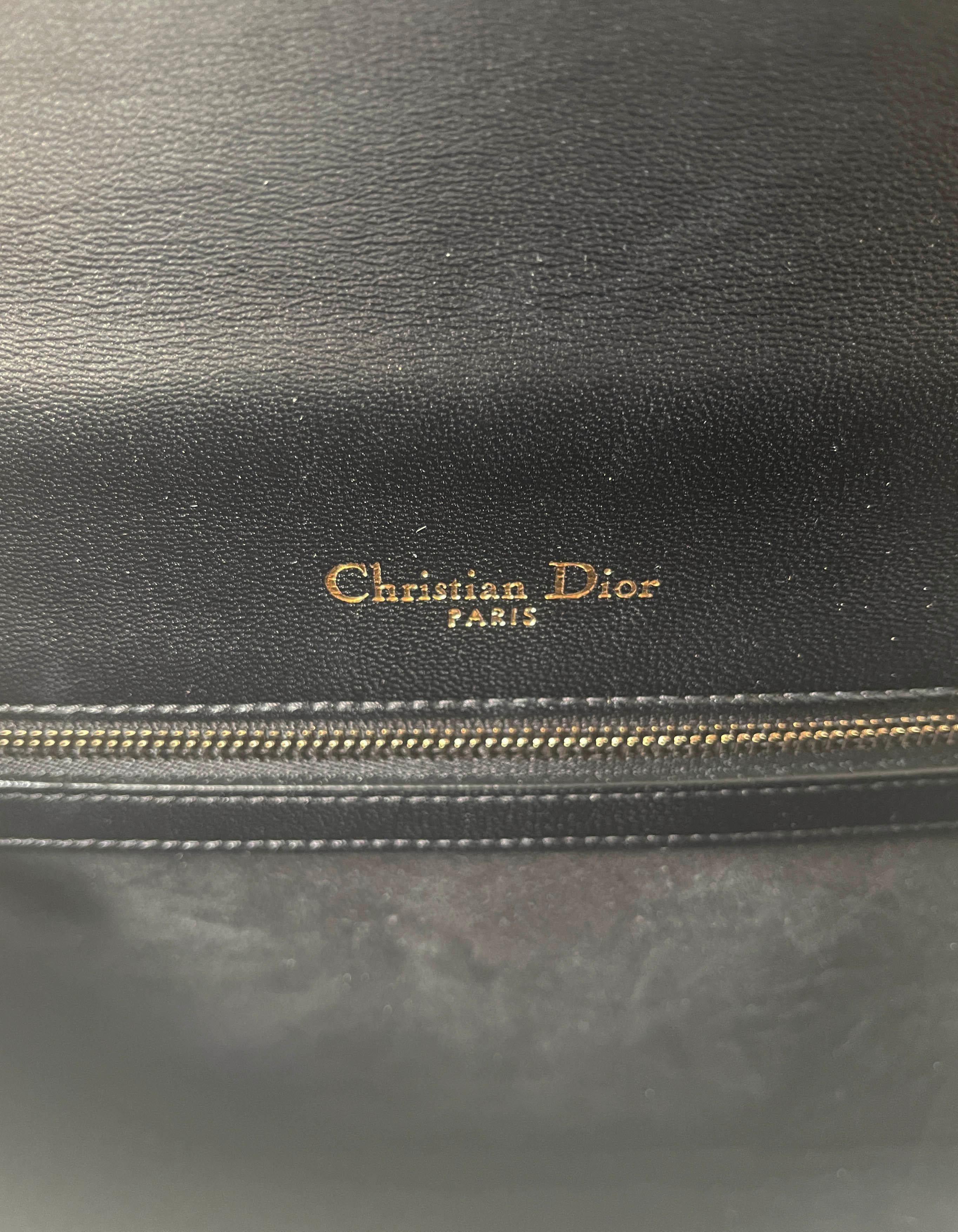 Dior Black Patent Leather Studded Medium Diorama Flap Bag rt. $3, 600 2