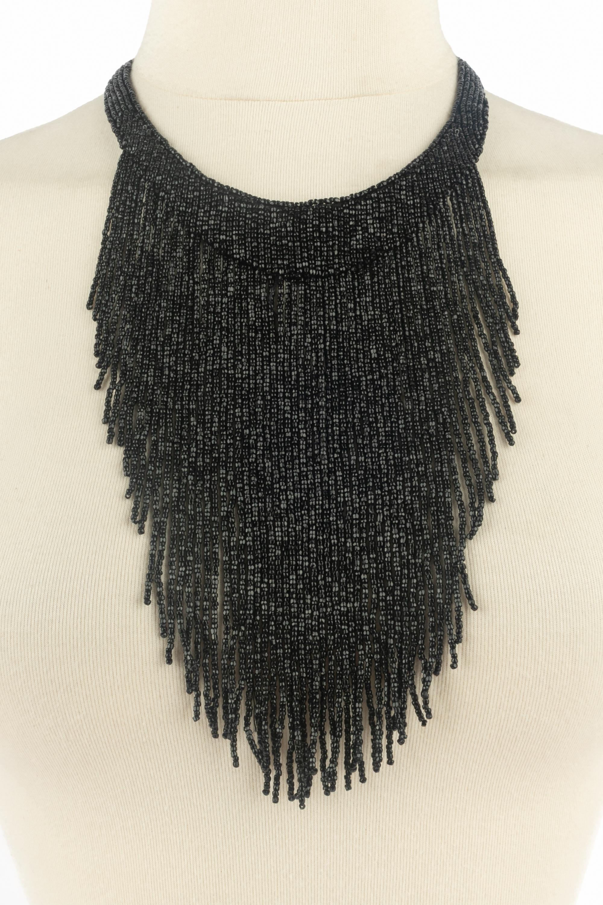 Collana di perle nere Dior In condizioni ottime in vendita a SAINT-OUEN-SUR-SEINE, FR