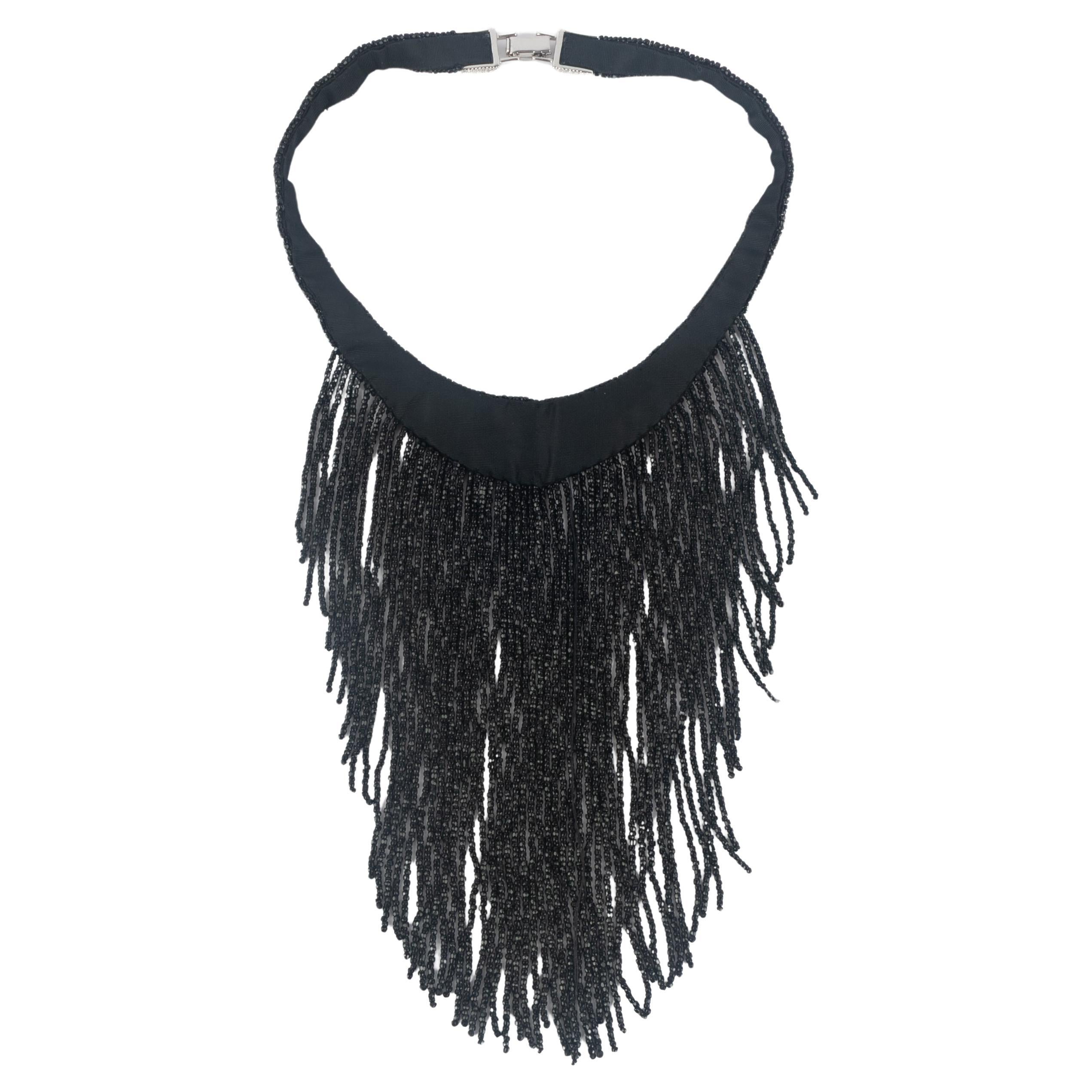 Collana di perle nere Dior in vendita