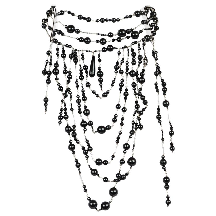 DIOR Black Pearls Necklace
