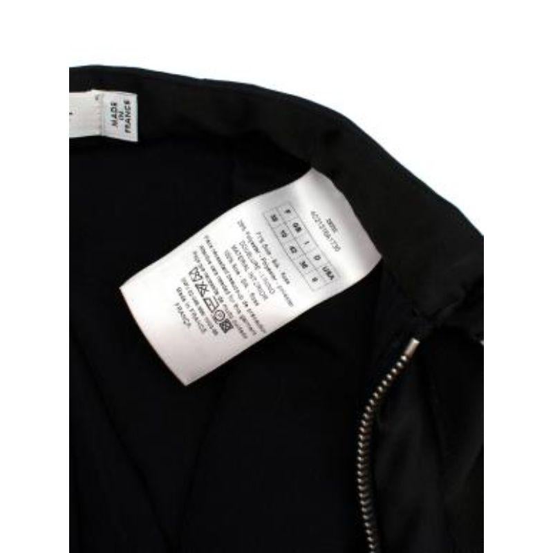 Dior Black Pleated Silk Skirt For Sale 1