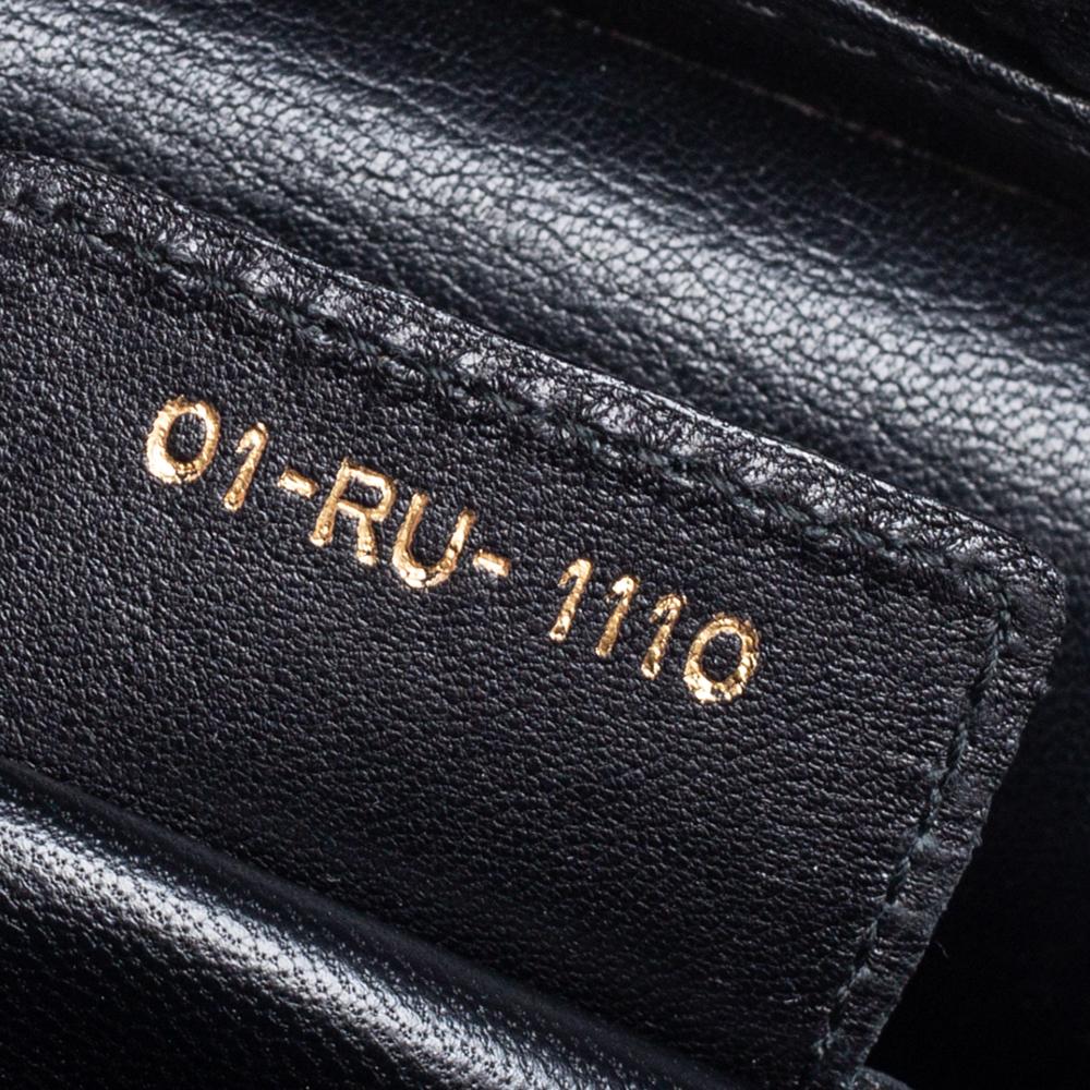 Dior Black Quilted Cannage Leather Gaufre Delices Tote 7