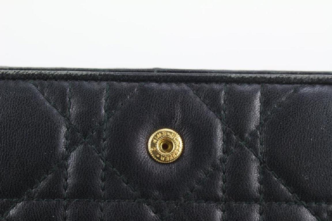 Dior Black Quilted Leather Cannage Small Agenda PM Notebook Cover 923da1 For Sale 5