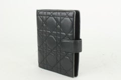Dior Black Quilted Leather Cannage Small Agenda PM Notebook Cover 923da1