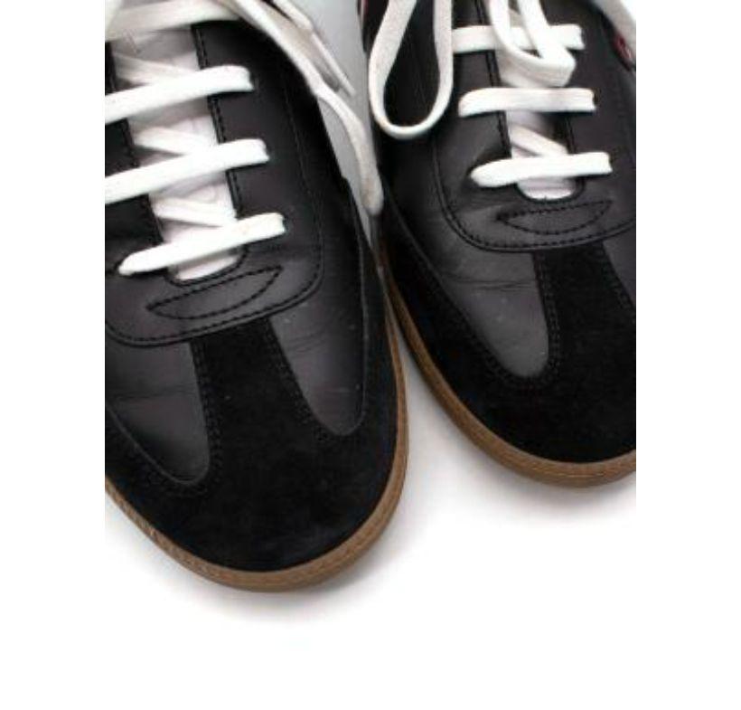 Dior Black & Red Leather Skateboard Sneakers For Sale 5