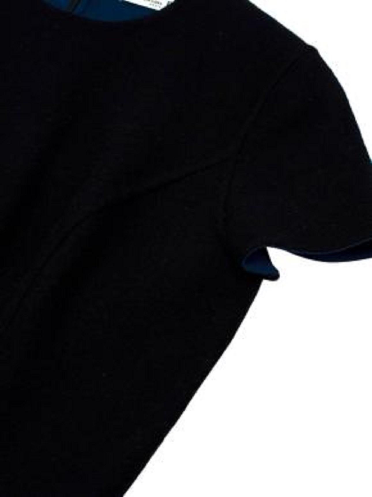 Dior Black Short Sleeve Skater dress For Sale 2