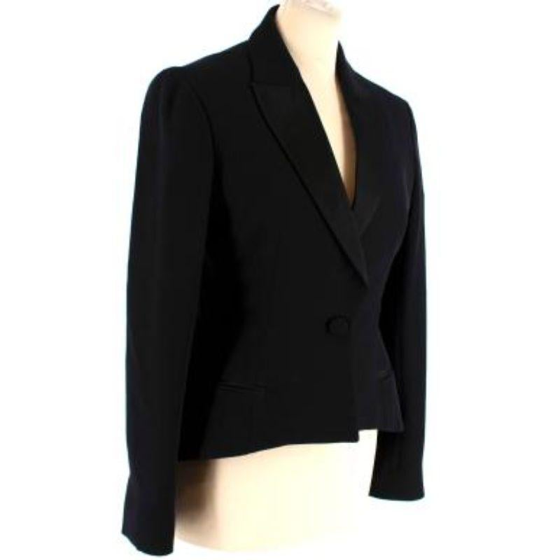 Dior Black Silk Bar Jacket In Good Condition For Sale In London, GB