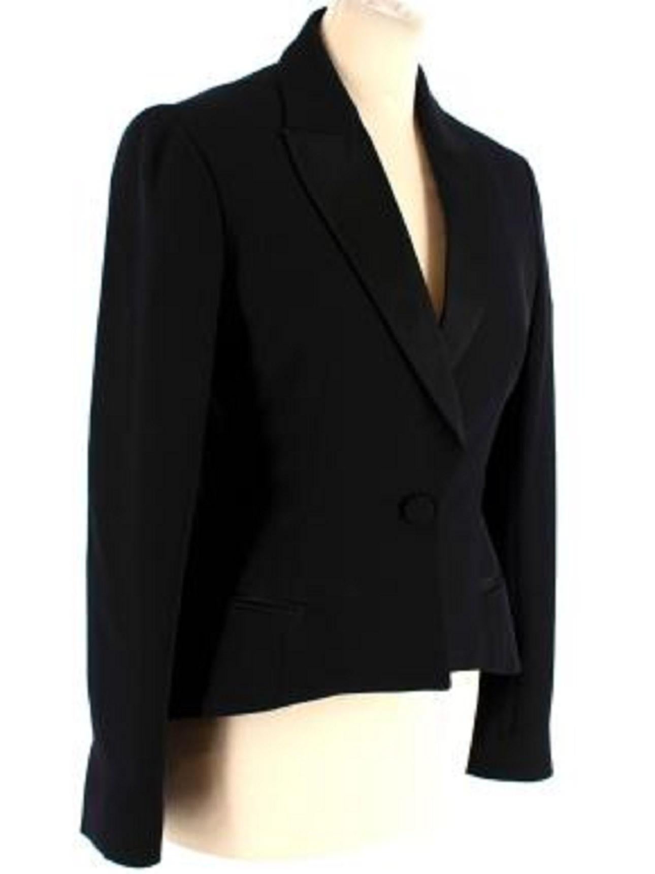 Dior Black Silk Bar Jacket In Good Condition For Sale In London, GB