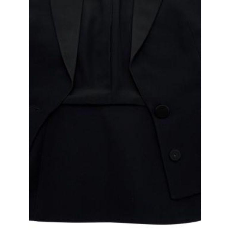 Dior Black Silk Bar Jacket For Sale 1