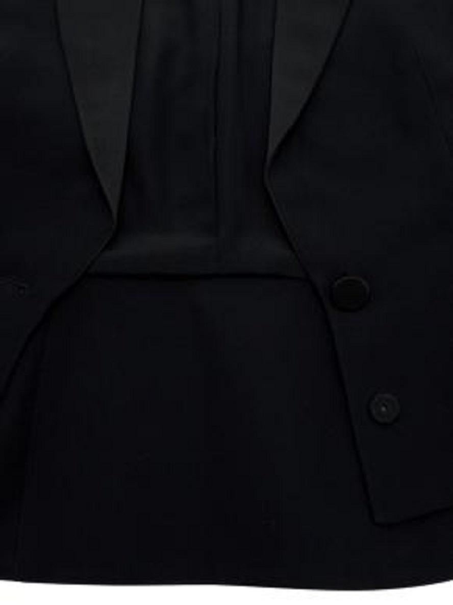 Dior Black Silk Bar Jacket For Sale 1