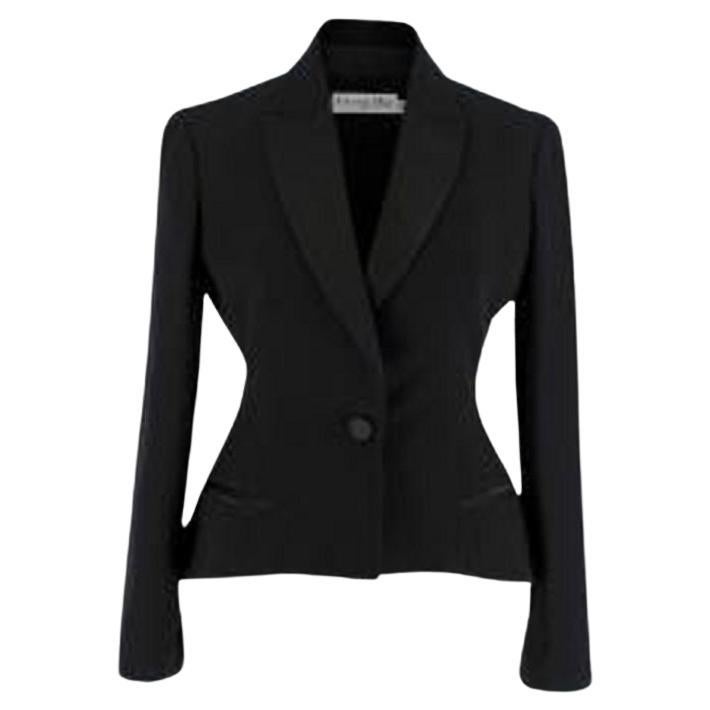 Dior Black Silk Bar Jacket For Sale