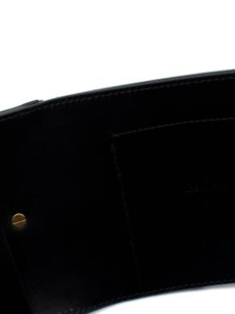 Dior Black Smooth Leather Deep Saddle Belt - Size 75 4