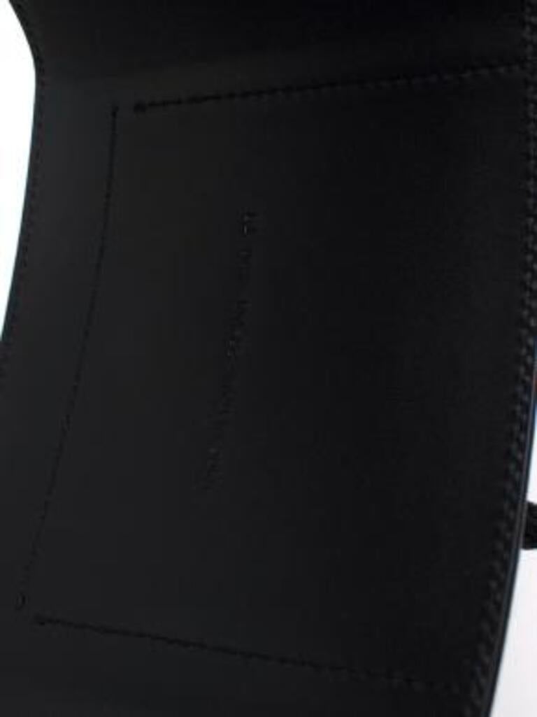 Dior Black Smooth Leather Deep Saddle Belt - Size 75 3