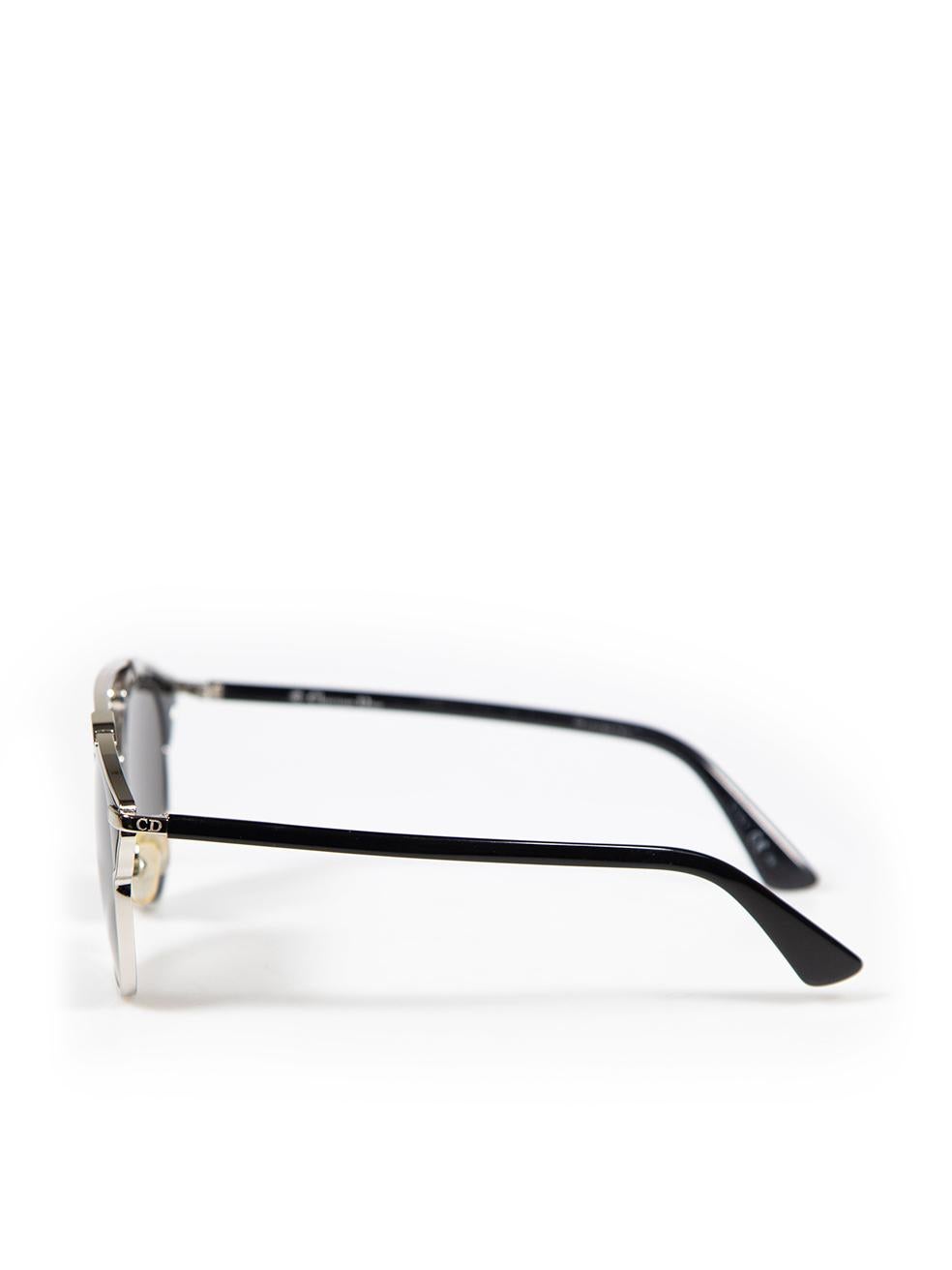 Dior Schwarz So Real Sideral 2 verspiegelte Sonnenbrille Damen im Angebot