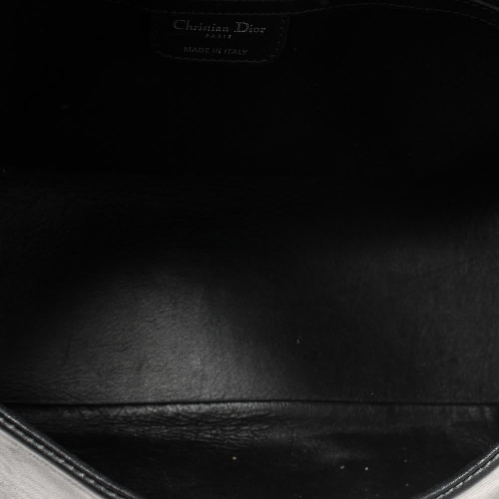 Dior Black Soft Leather Demi Lune Shoulder Bag 3