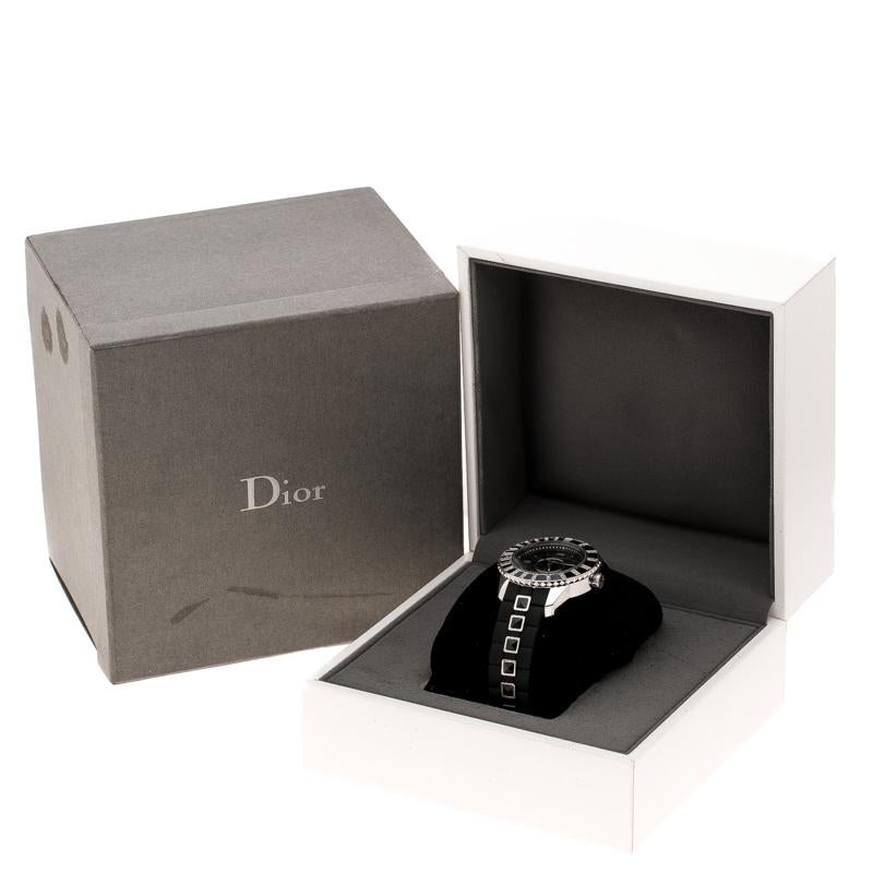 Dior Black Stainless Steel Christal CD113115 Women's Wristwatch 34 mm 2