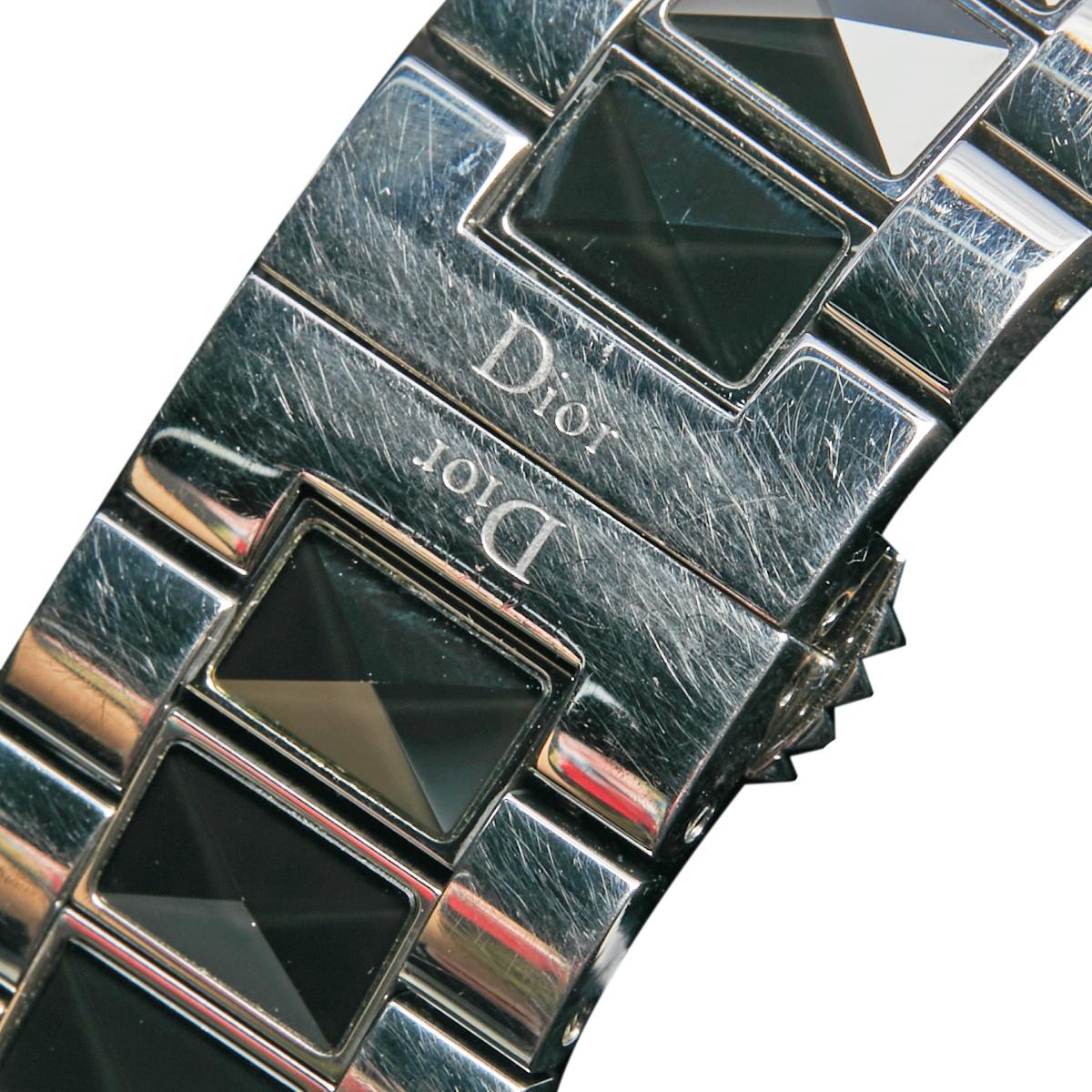 Dior Black Stainless Steel Christal CD115510M001 Men's Wristwatch 42 mm 2