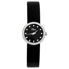 Dior Black Steel Diamond La D De Dior CD047111J-J Montre-bracelet femme 25 mm