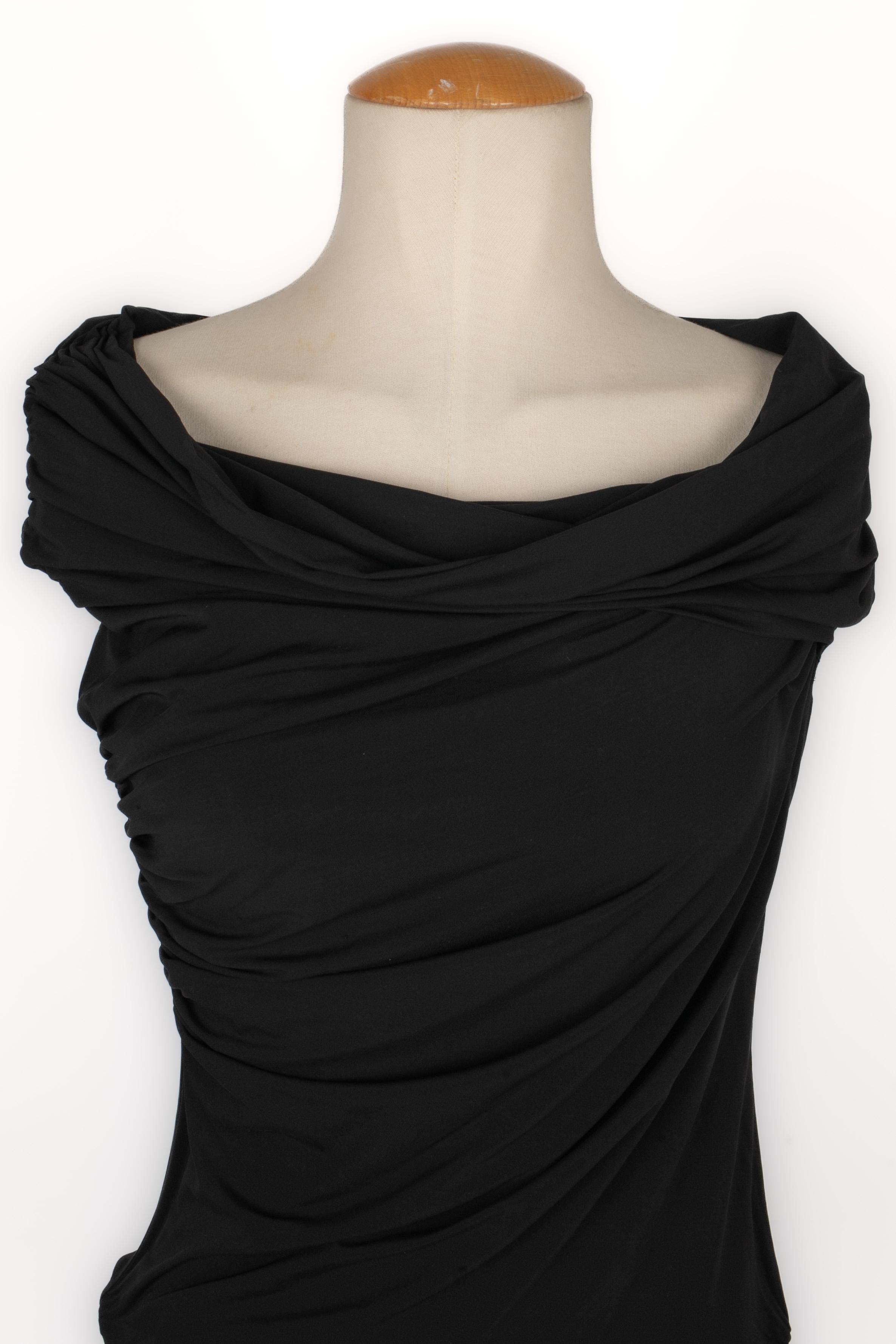 Dior Black Stretch Top For Sale 1