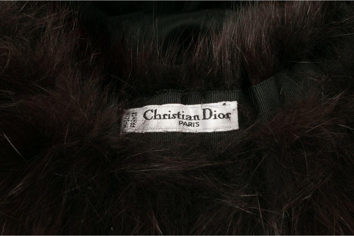 Dior Black Suede and Fur Chapka 7