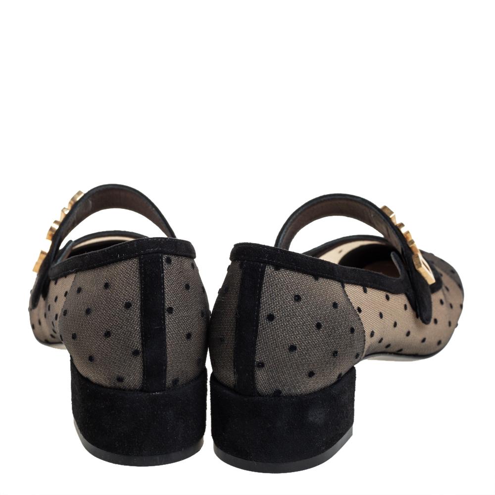Dior Schwarz Wildleder und Mesh Baby-D Mary Jane Pumps Größe 38 2