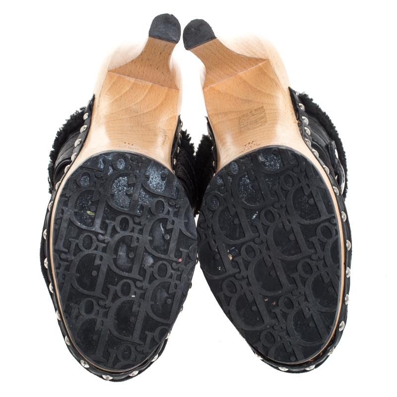 suede clogs with buckle