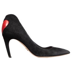Dior Black Suede Heart Detail Pumps Size IT 40.5 Dior Black Suede Heart Detail Pumps Size IT 40.5