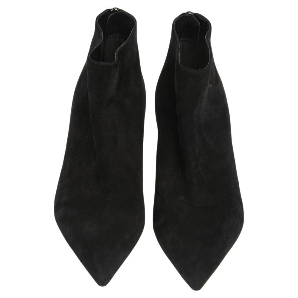 Dior Black Suede I-Dior Ankle Boots Size 35 In Good Condition In Dubai, Al Qouz 2