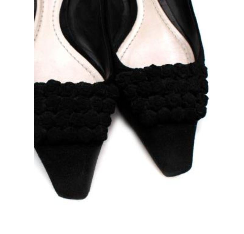 Dior Black Suede Kitten Heels For Sale 3