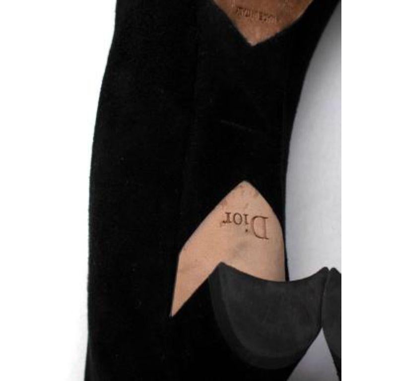 Dior Black Suede Kitten Heels For Sale 5
