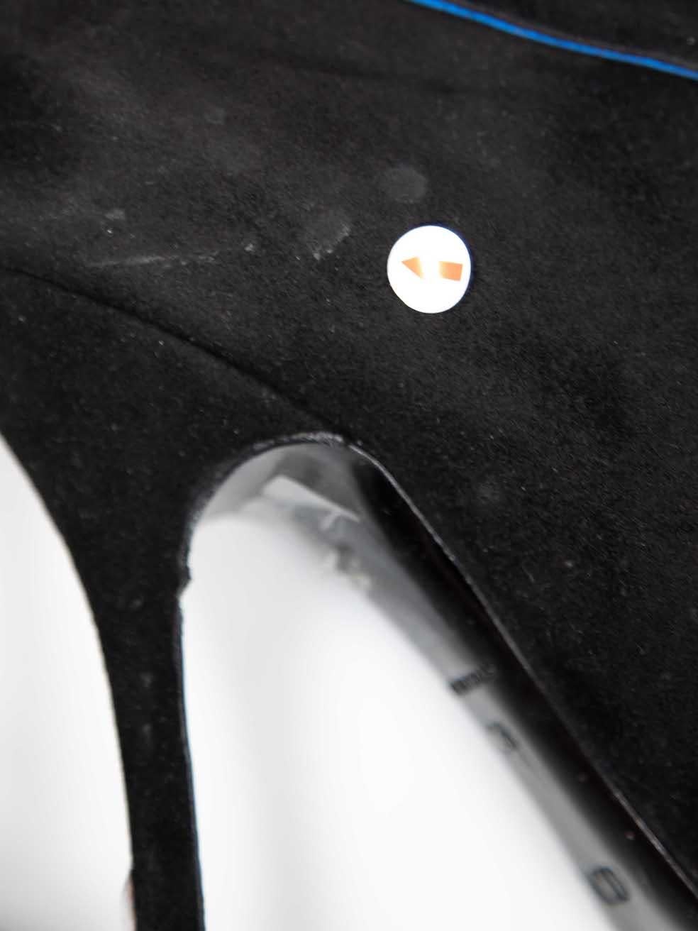 Dior Schwarze spitz zulaufende Stiefel aus Wildleder Größe IT 38 im Angebot 1