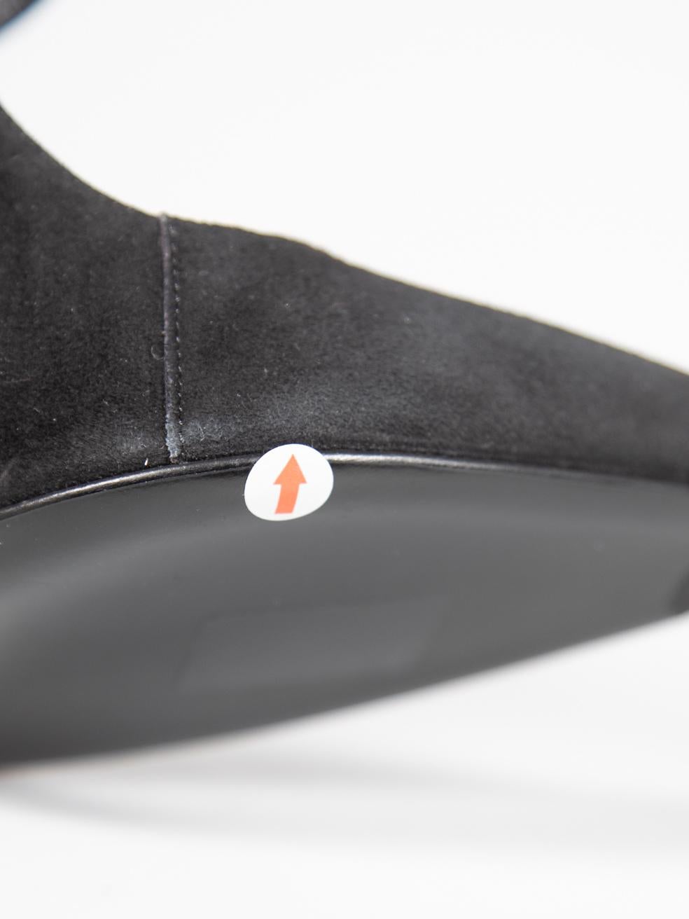 Dior Black Suede Pointed Toe Strappy Heels Size IT 38 For Sale 2