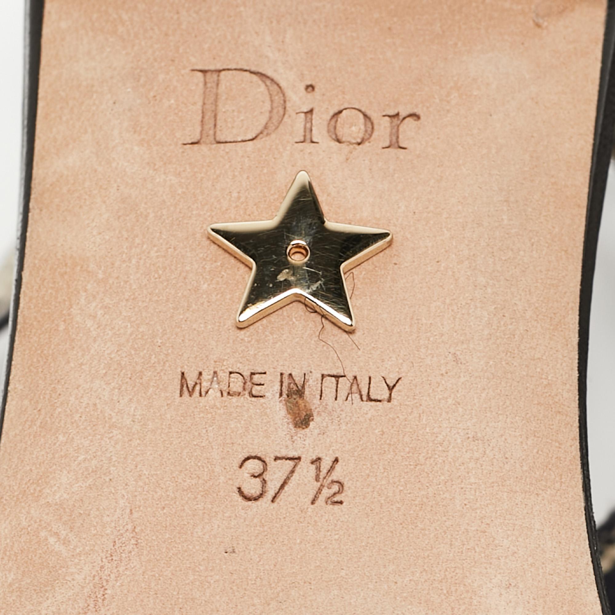 Escarpins J'Adior en tissu technique noir Dior Taille 37.5 en vente 4