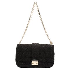 Dior Black Tweed Medium Miss Dior Flap Bag