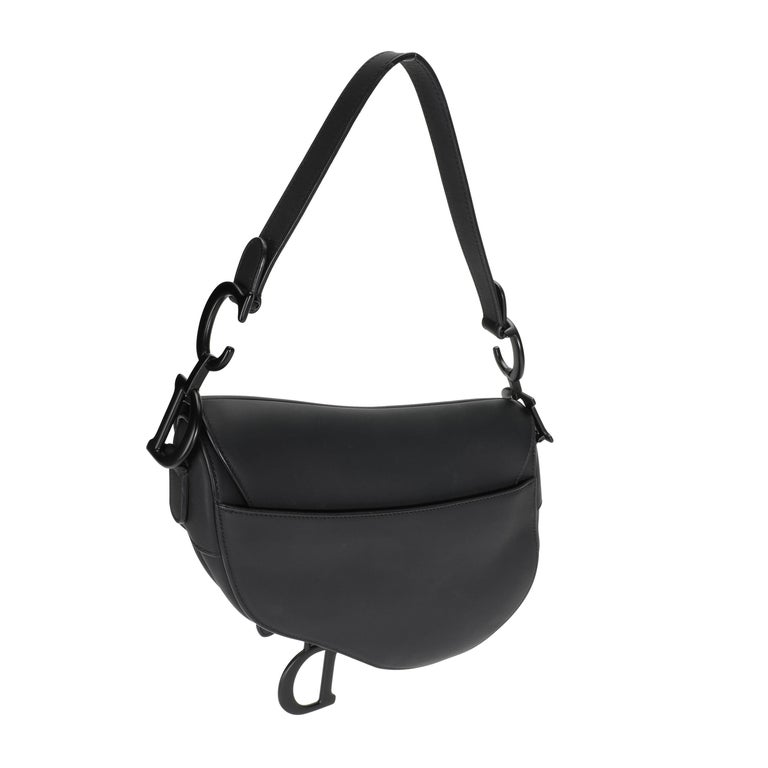 Dior Black Ultra Matte Leather Saddle Bag For Sale at 1stDibs | dior ultra matte  black saddle bag, christian dior saddle bag black, dior saddle bag black  matte