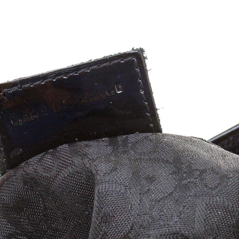 Dior Black Velvet/Nylon and Leather Pom Pom Embellished Saddle Bag For Sale 1