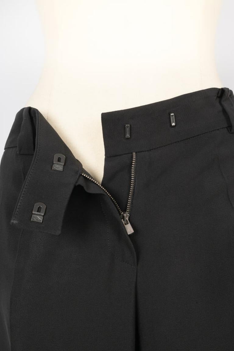 Pantalon Dior en viscose noire, 2006 en vente 1