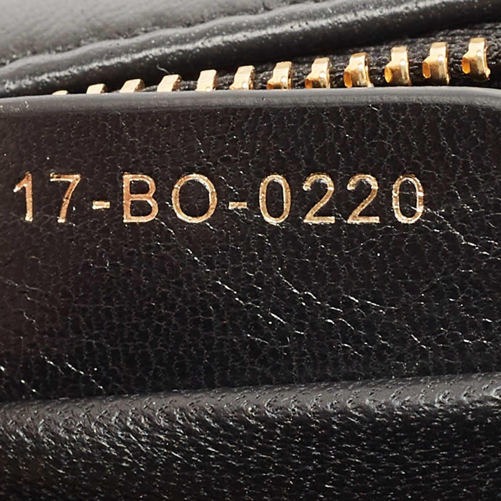 Dior Black Wavy Effect Leather 30 Montaigne Shoulder Bag 2