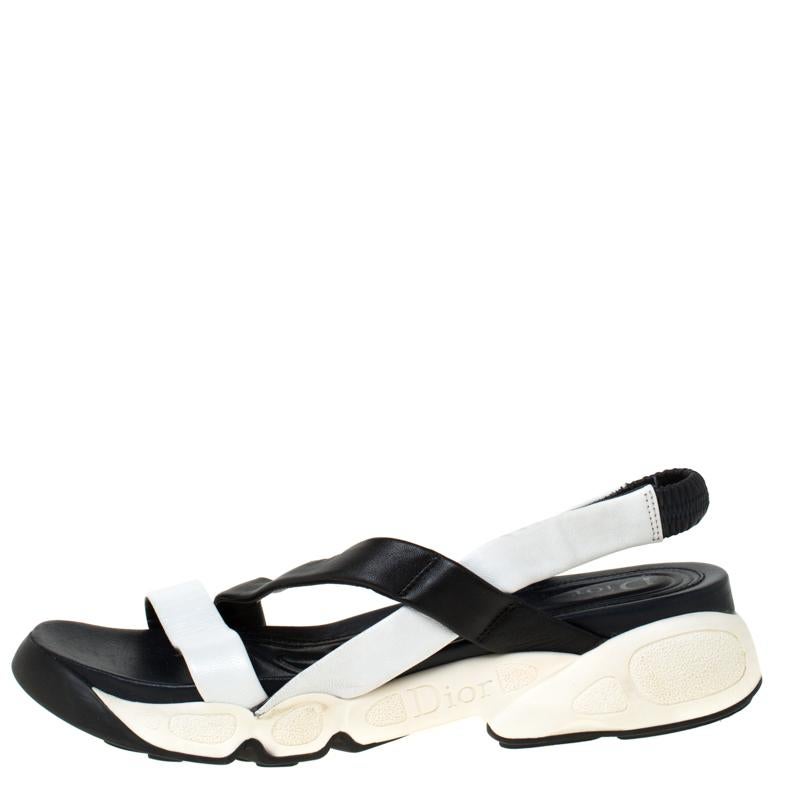 These leather sandals are edgy, look fashionable and chic. Flaunt your stylish best side with these chunky rubber sole sandals. These sandals by Dior are the most versatile pair you can possibly own. This exclusive black pais is just what you need