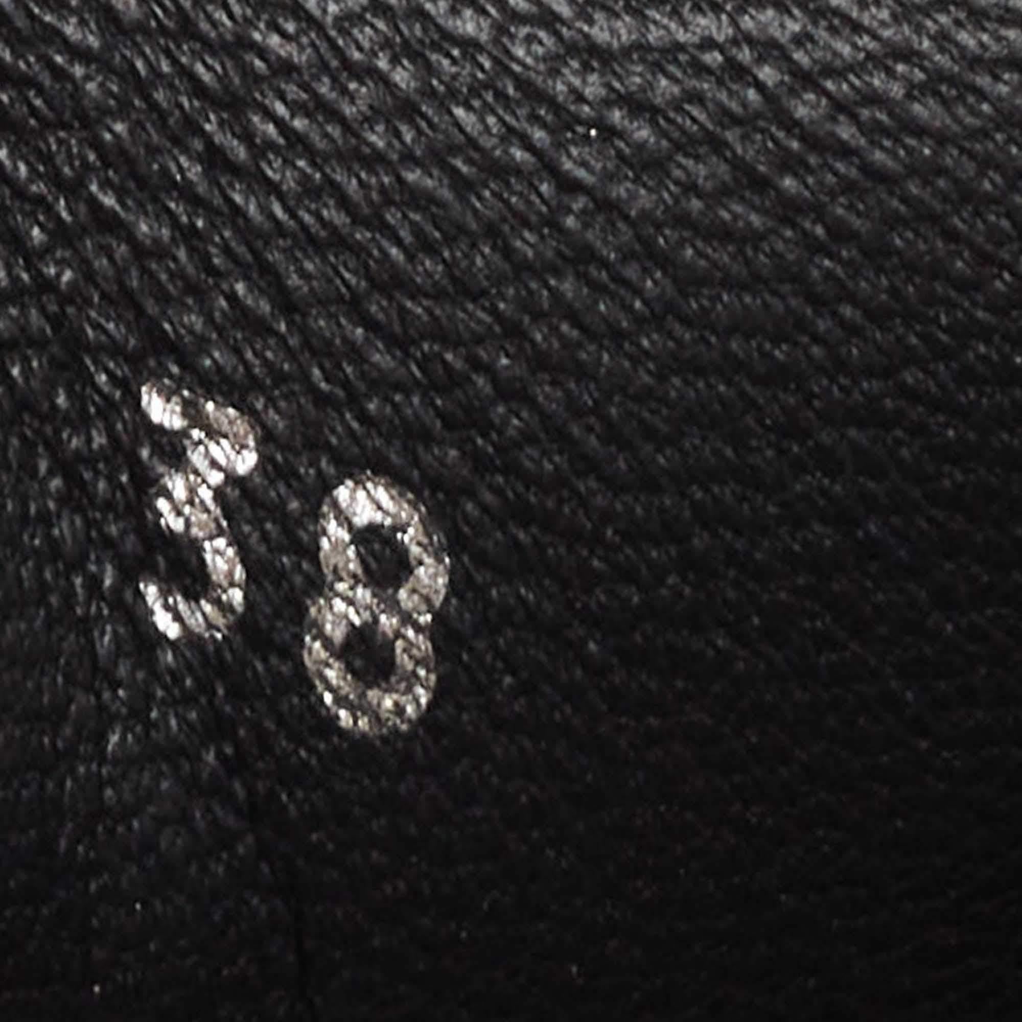 Dior Black/White Leather Diorun Sneakers Size 38 4