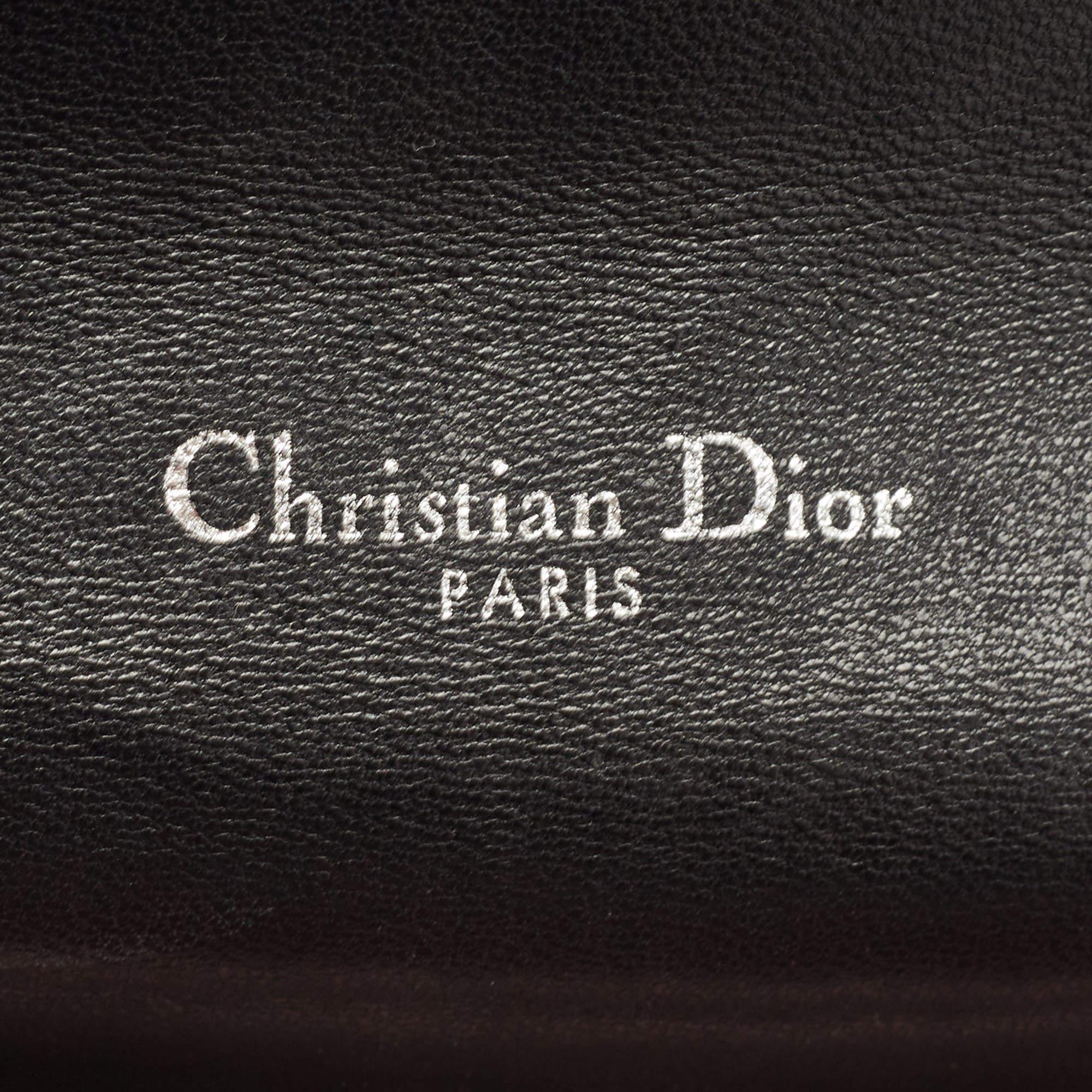Dior Black/White Printed Ayers Miss Dior Shoulder Bag For Sale 3