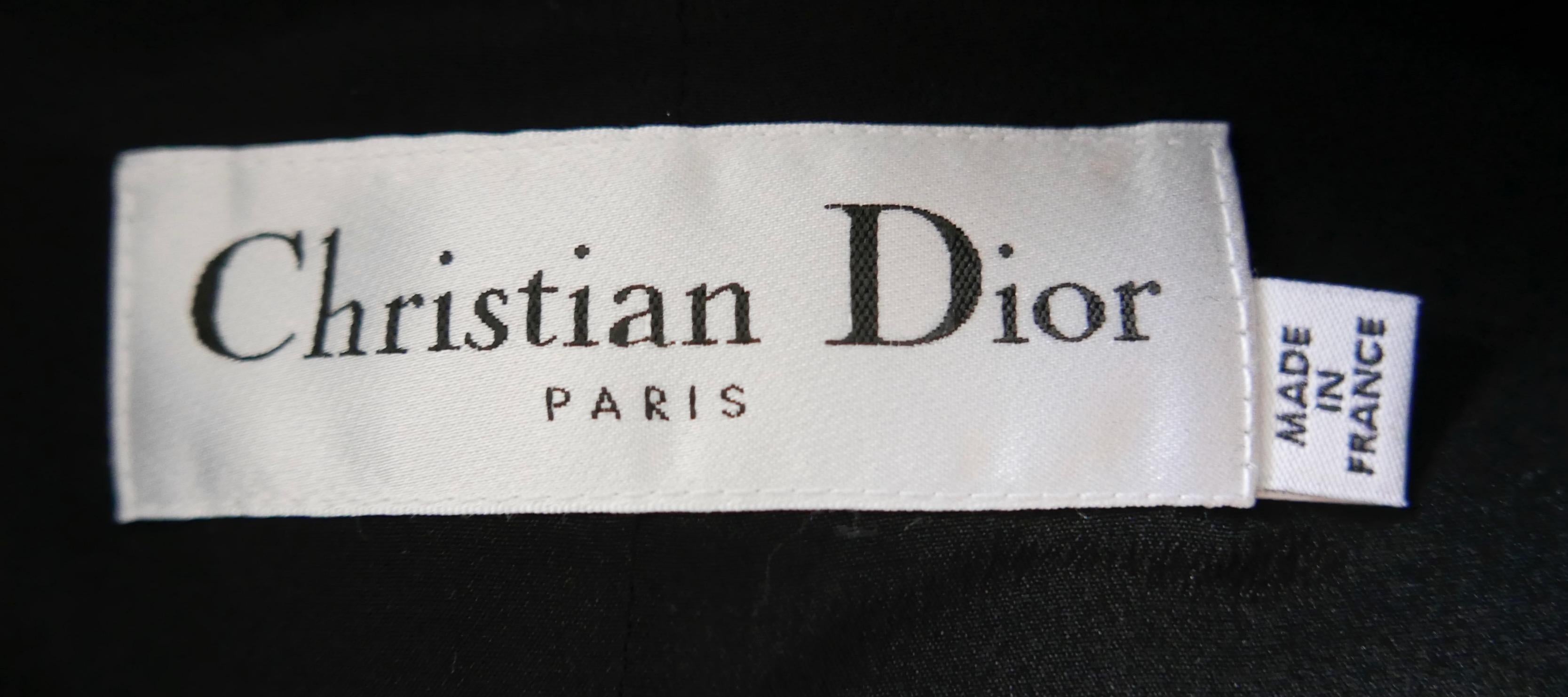 Dior Giacca nera con colletto alla Nehru in lana in vendita 2