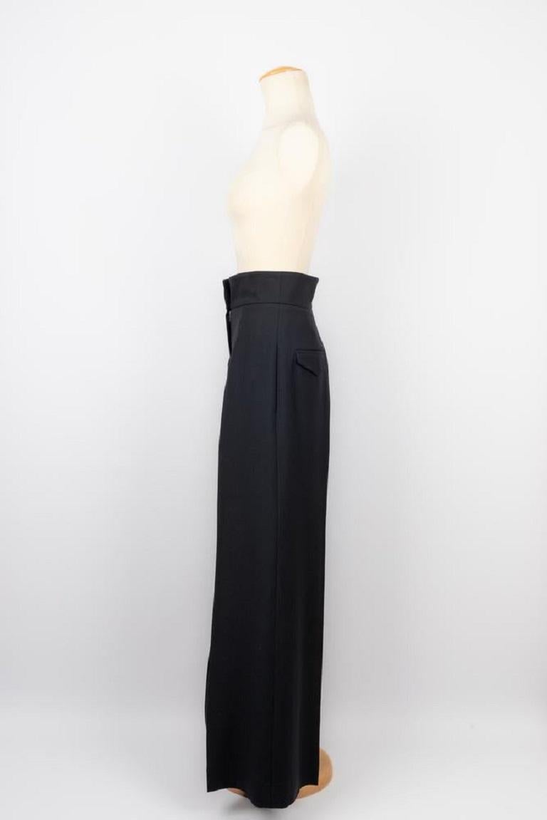 Women's Dior Black Wool Pants, 2009 For Sale